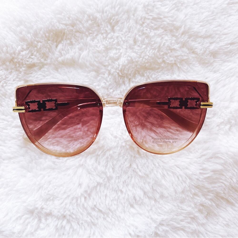Liana Light Brown Sleek Sunglasses